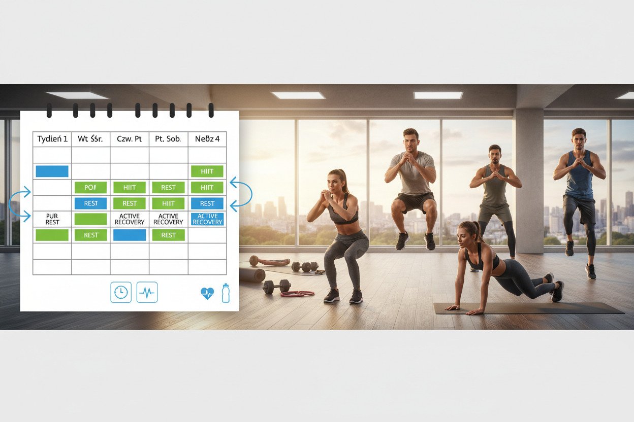 4-tygodniowy trening HIIT plan — struktura i ćwiczenia