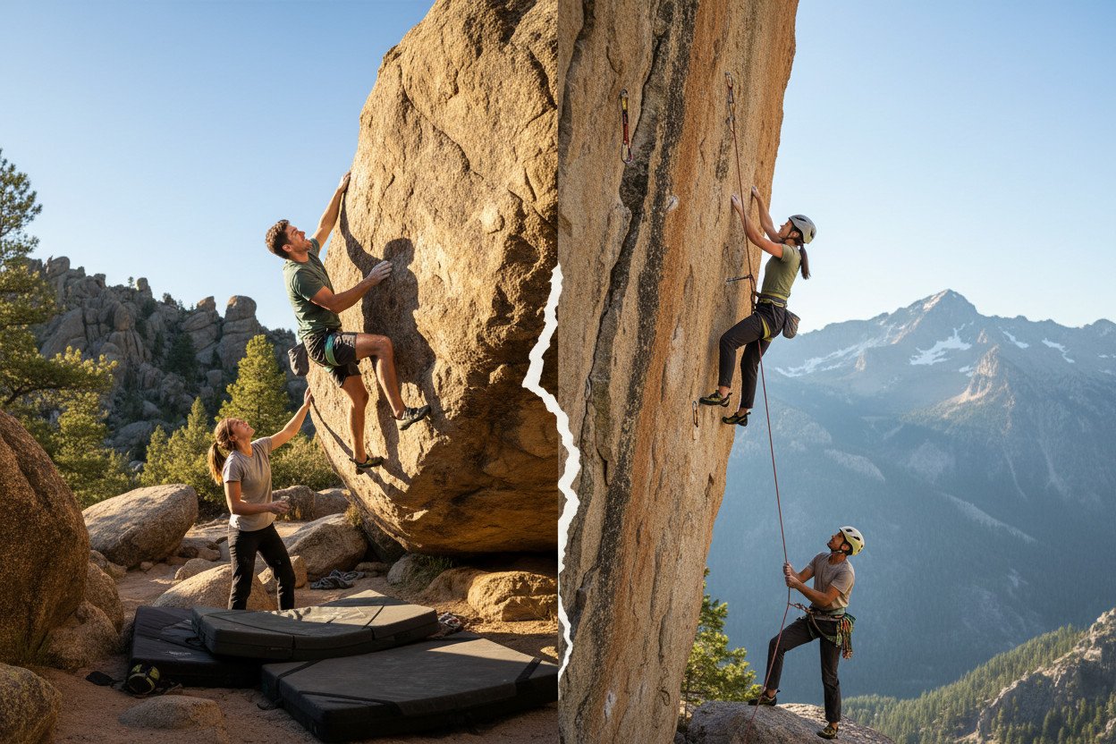 Bouldering — co to za dyscyplina i czym różni się od wspinaczki z liną
