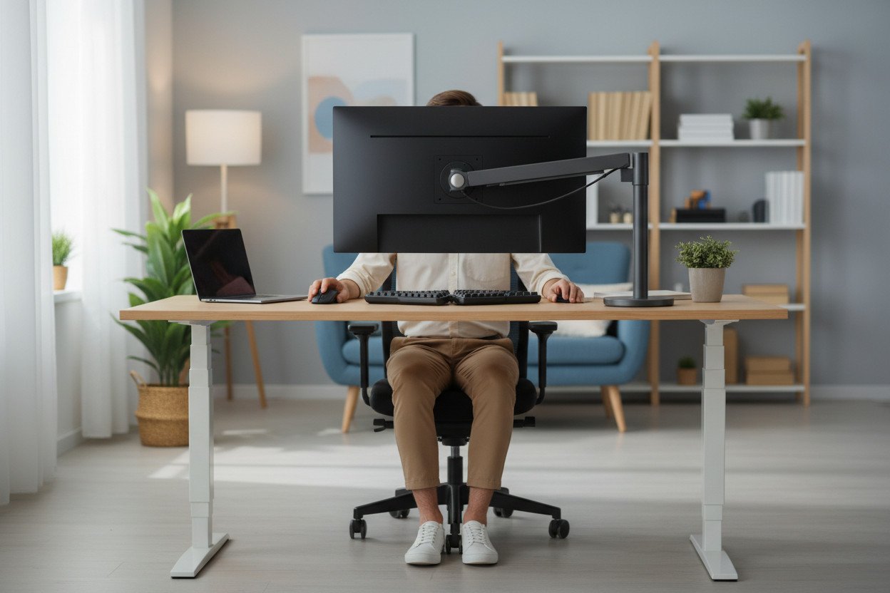 Ergonomia stanowiska pracy — jak ustawić biurko, krzesło i monitor