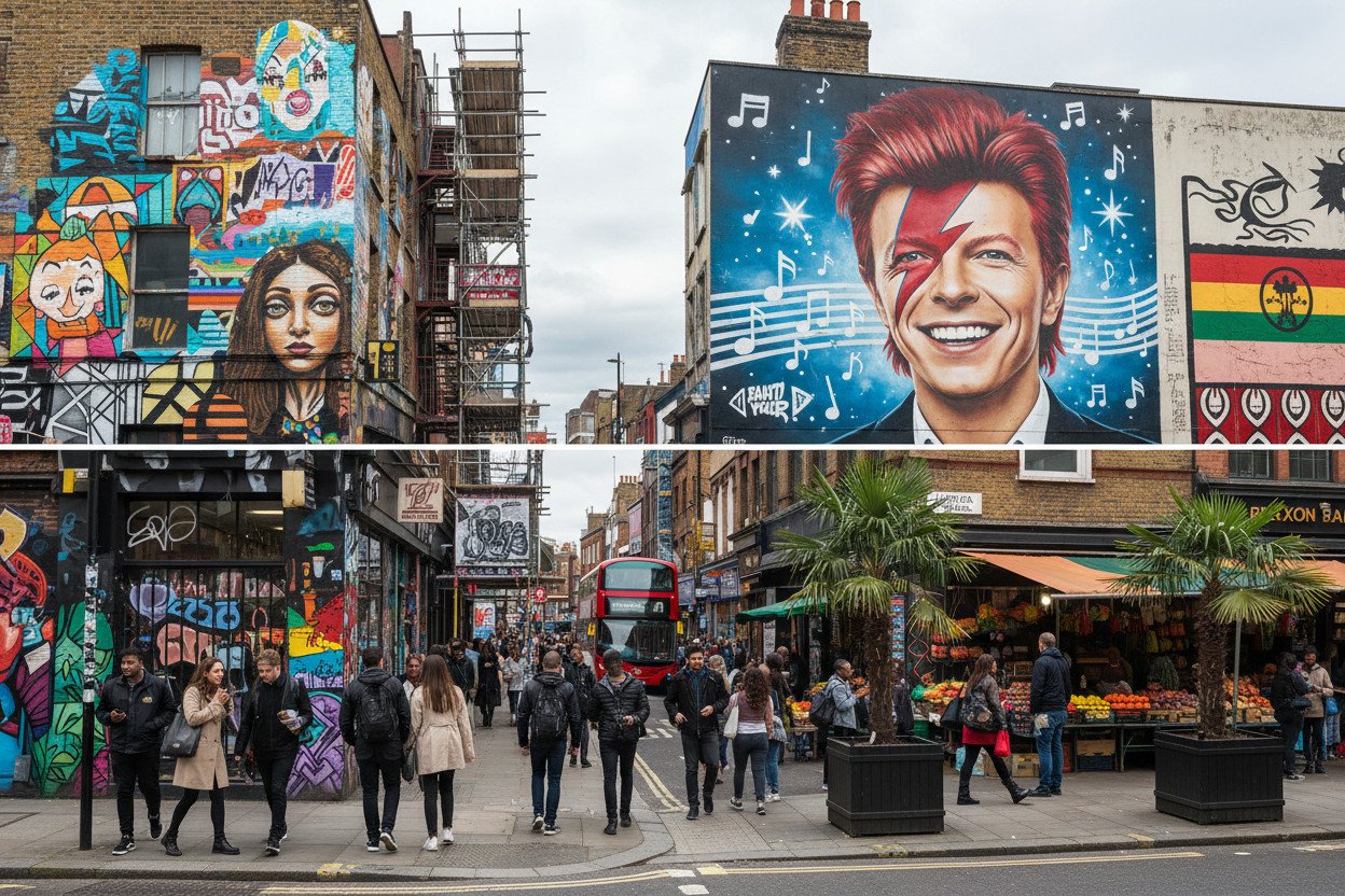Londyn — Shoreditch i Brixton jako centra sztuki ulicznej