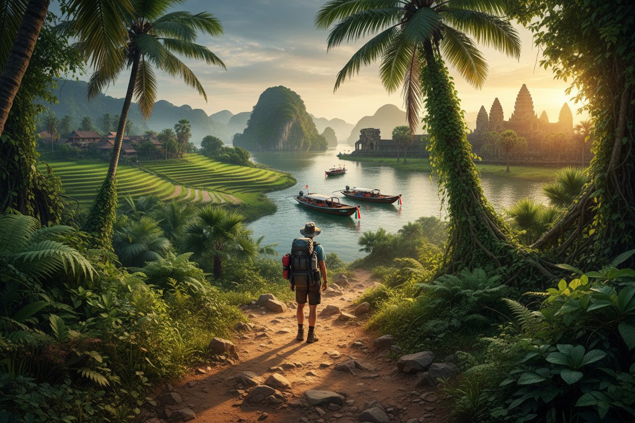 Trasa przez Tajlandię, Wietnam, Kambodżę — 28 dni krok po kroku