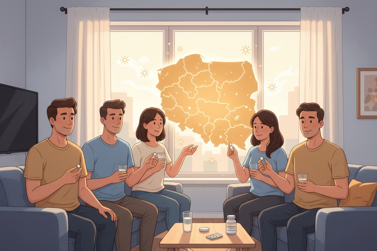 Witamina D3 — niedobór dotyczy nawet 90% Polaków